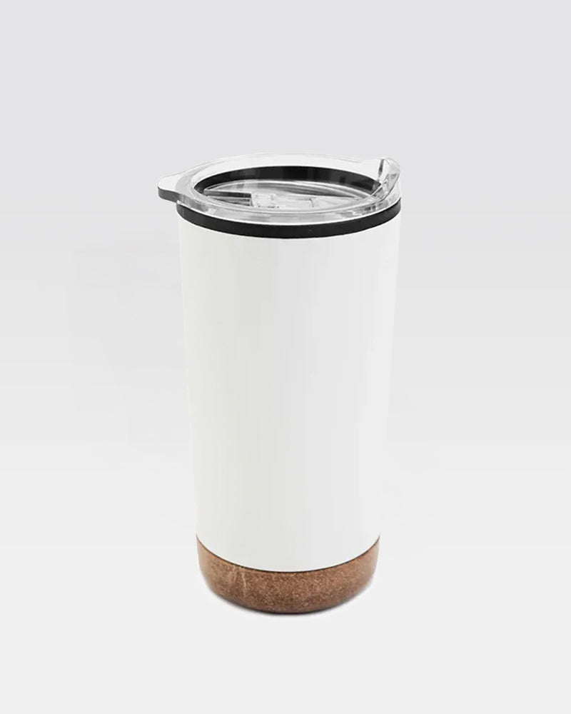 Termo de café detalle en corcho