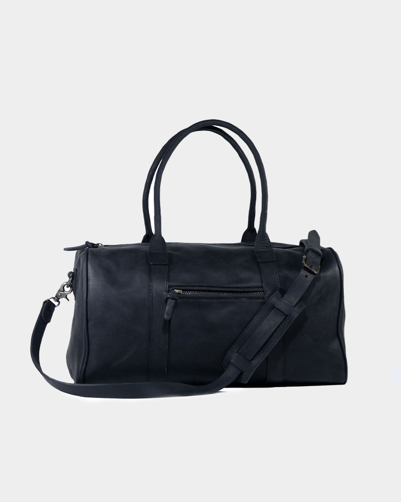 Bolso de cuero negro