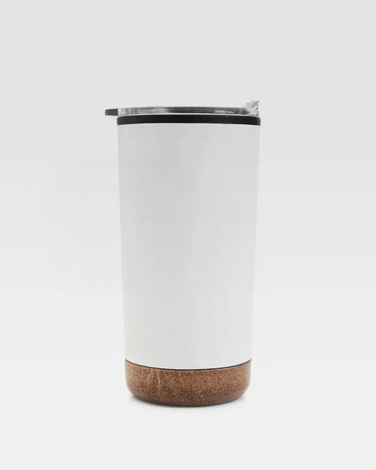 Termo de café detalle en corcho