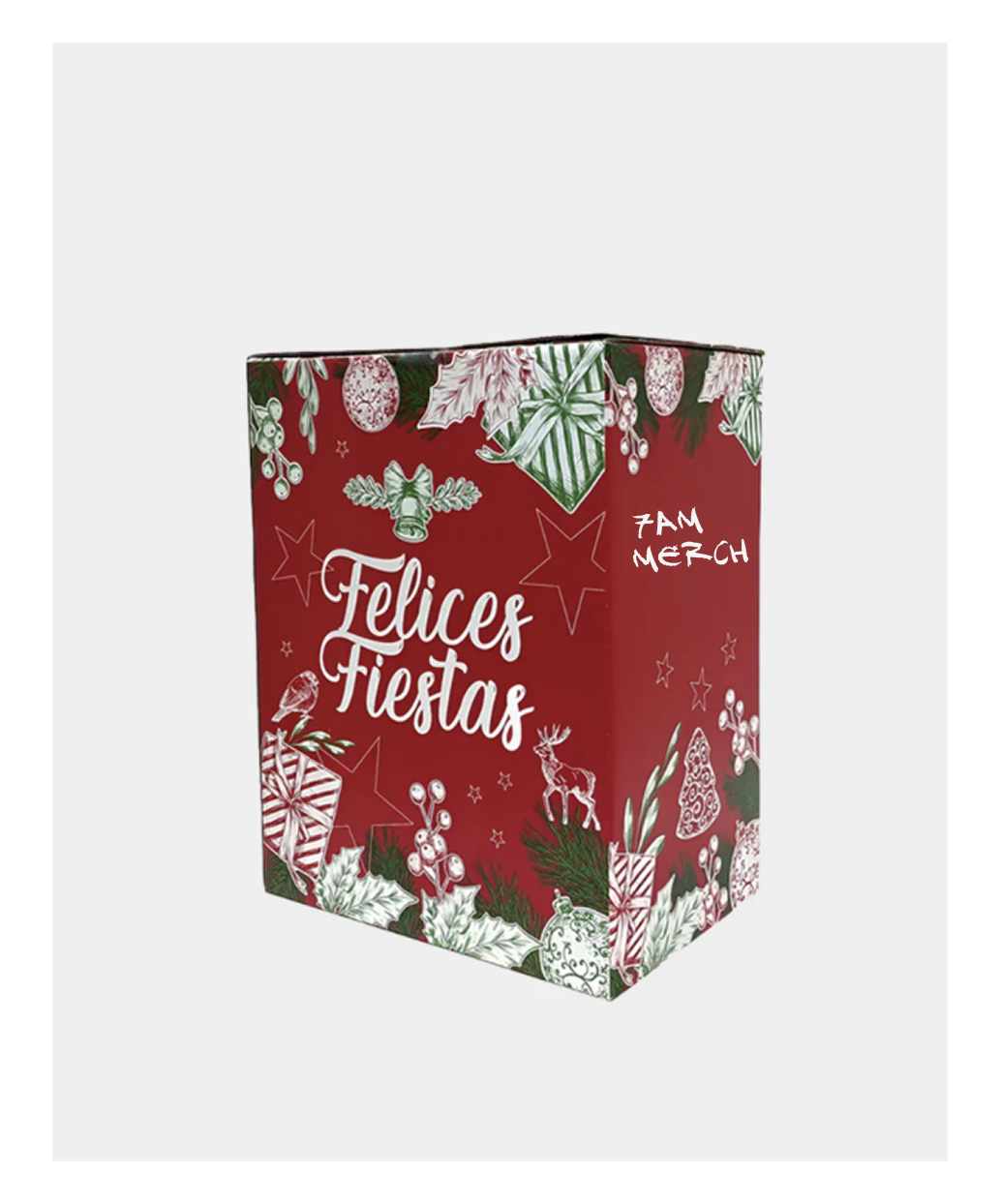 Caja navideña personalizada